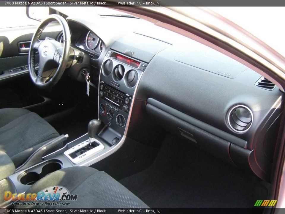 2008 Mazda MAZDA6 i Sport Sedan Silver Metallic / Black Photo #22