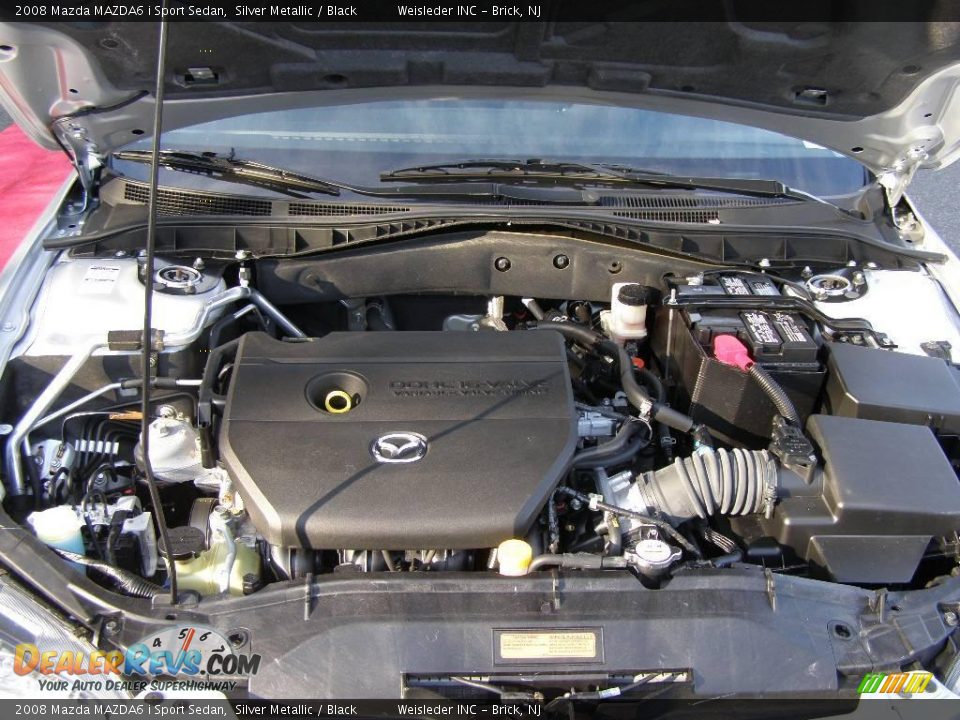 2008 Mazda MAZDA6 i Sport Sedan Silver Metallic / Black Photo #24