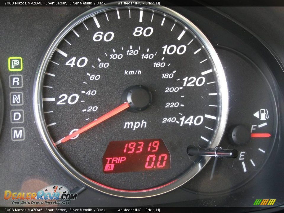 2008 Mazda MAZDA6 i Sport Sedan Silver Metallic / Black Photo #25