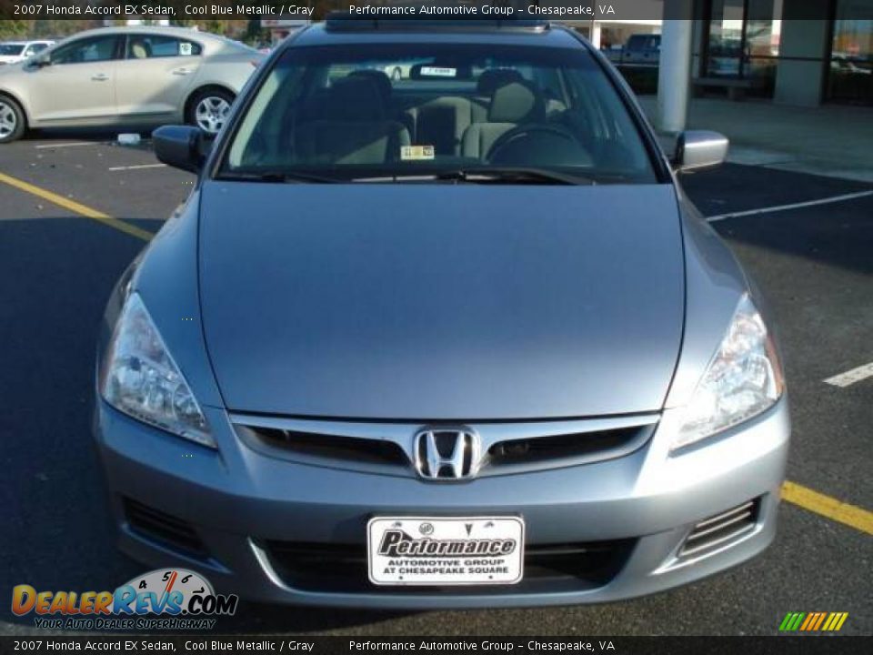 2007 Honda Accord EX Sedan Cool Blue Metallic / Gray Photo #7