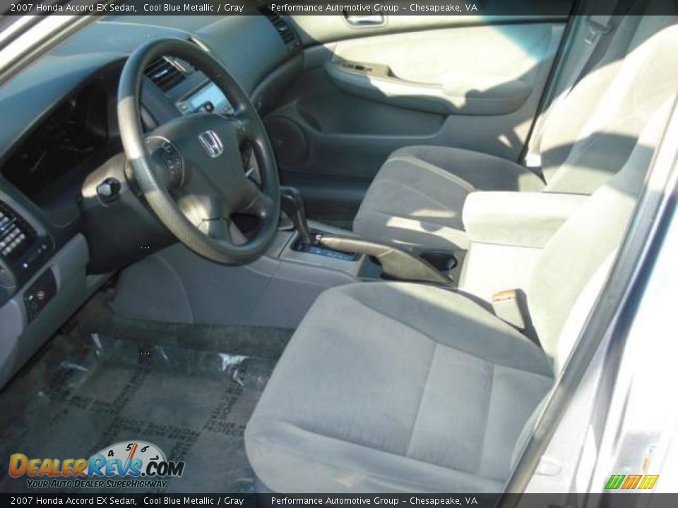2007 Honda Accord EX Sedan Cool Blue Metallic / Gray Photo #8