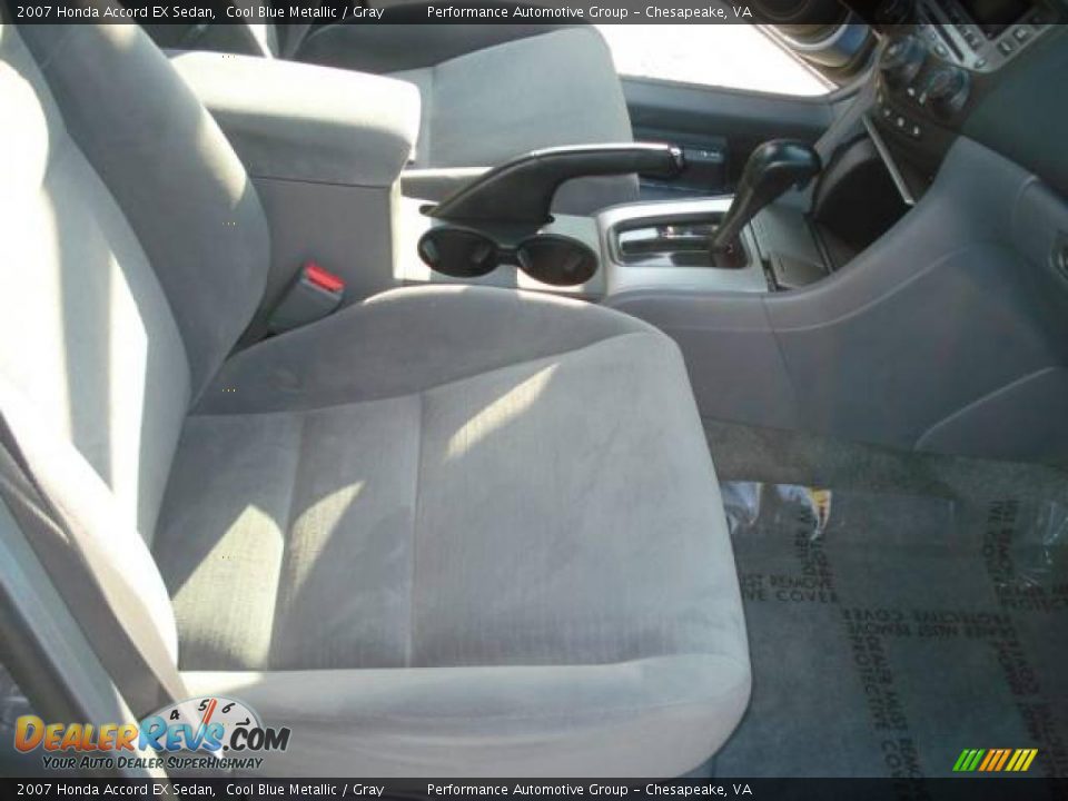 2007 Honda Accord EX Sedan Cool Blue Metallic / Gray Photo #12