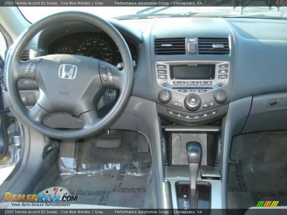 2007 Honda Accord EX Sedan Cool Blue Metallic / Gray Photo #13