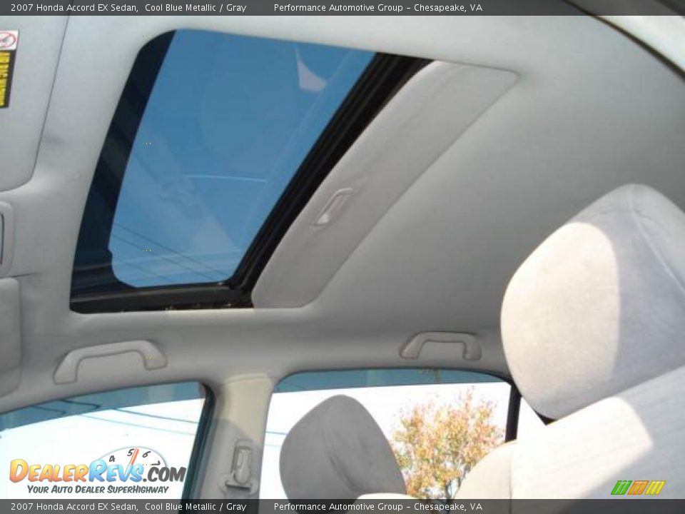 2007 Honda Accord EX Sedan Cool Blue Metallic / Gray Photo #14