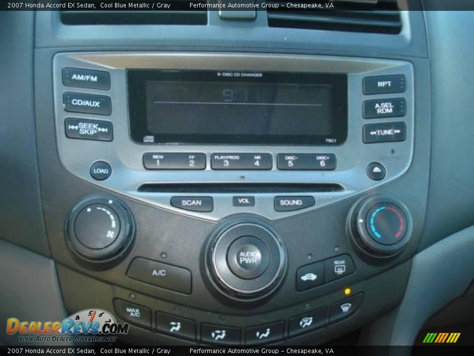 2007 Honda Accord EX Sedan Cool Blue Metallic / Gray Photo #16