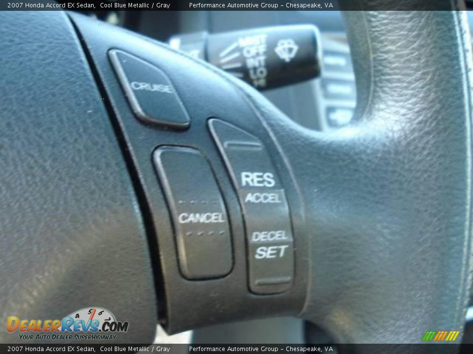 2007 Honda Accord EX Sedan Cool Blue Metallic / Gray Photo #19