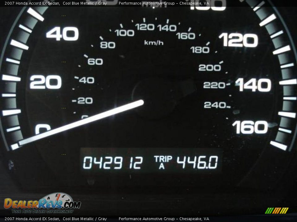 2007 Honda Accord EX Sedan Cool Blue Metallic / Gray Photo #20