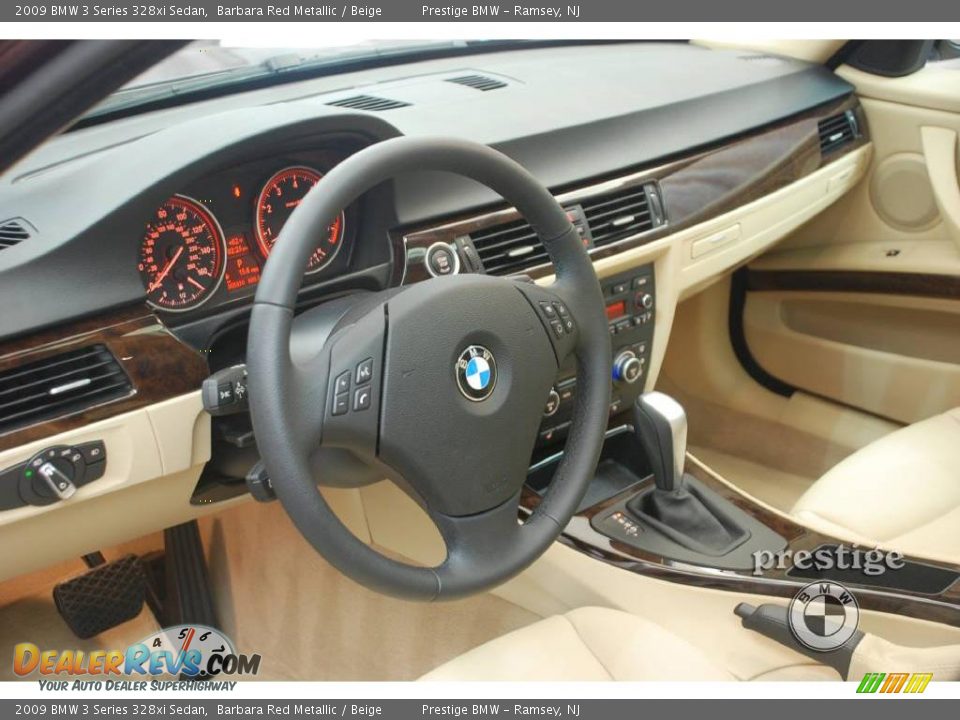 2009 BMW 3 Series 328xi Sedan Barbara Red Metallic / Beige Photo #9