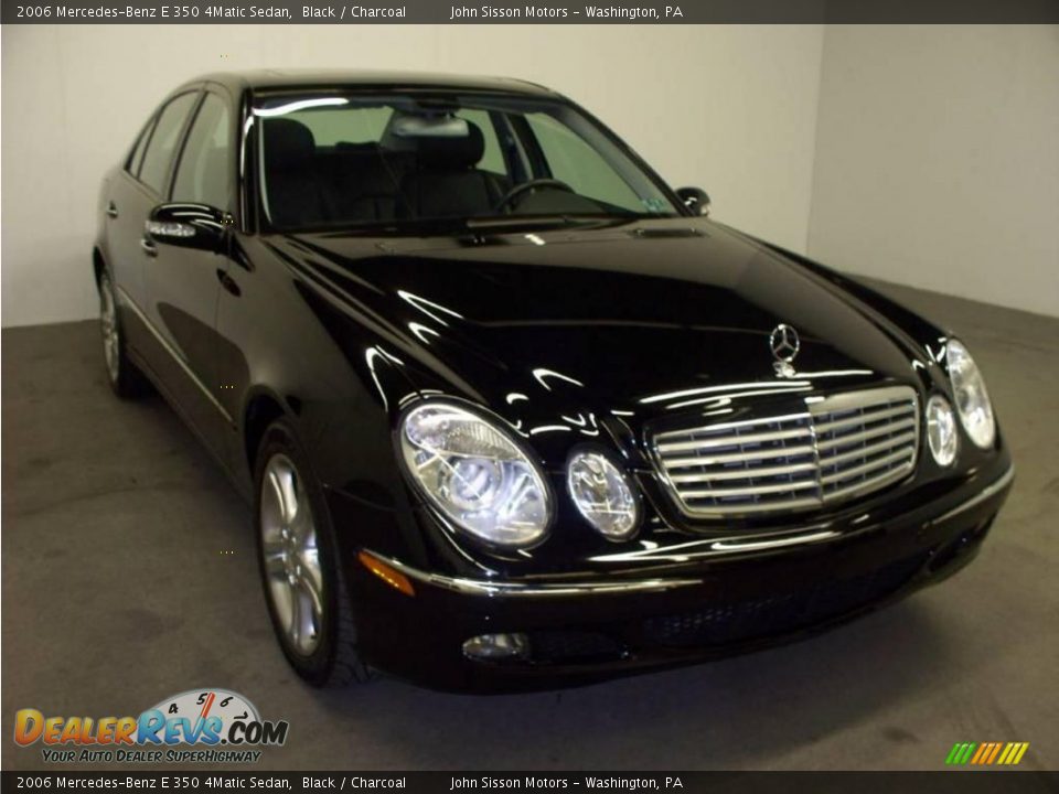 2006 Mercedes-Benz E 350 4Matic Sedan Black / Charcoal Photo #3