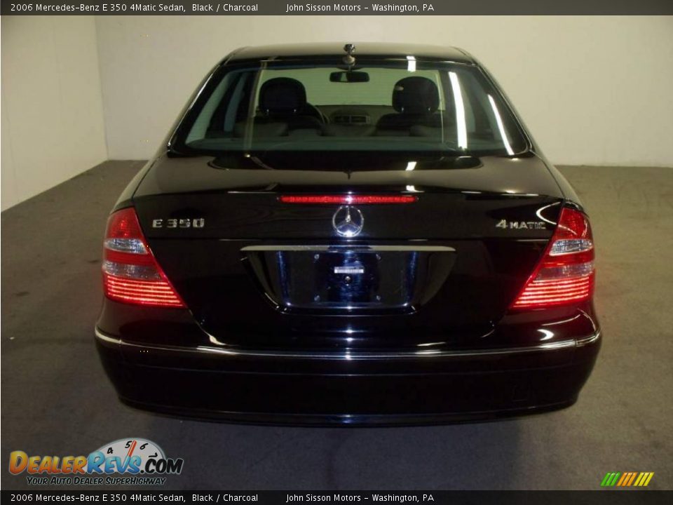 2006 Mercedes-Benz E 350 4Matic Sedan Black / Charcoal Photo #7