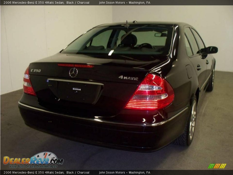 2006 Mercedes-Benz E 350 4Matic Sedan Black / Charcoal Photo #8