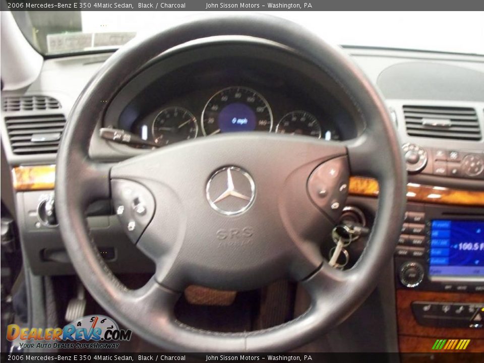 2006 Mercedes-Benz E 350 4Matic Sedan Black / Charcoal Photo #16