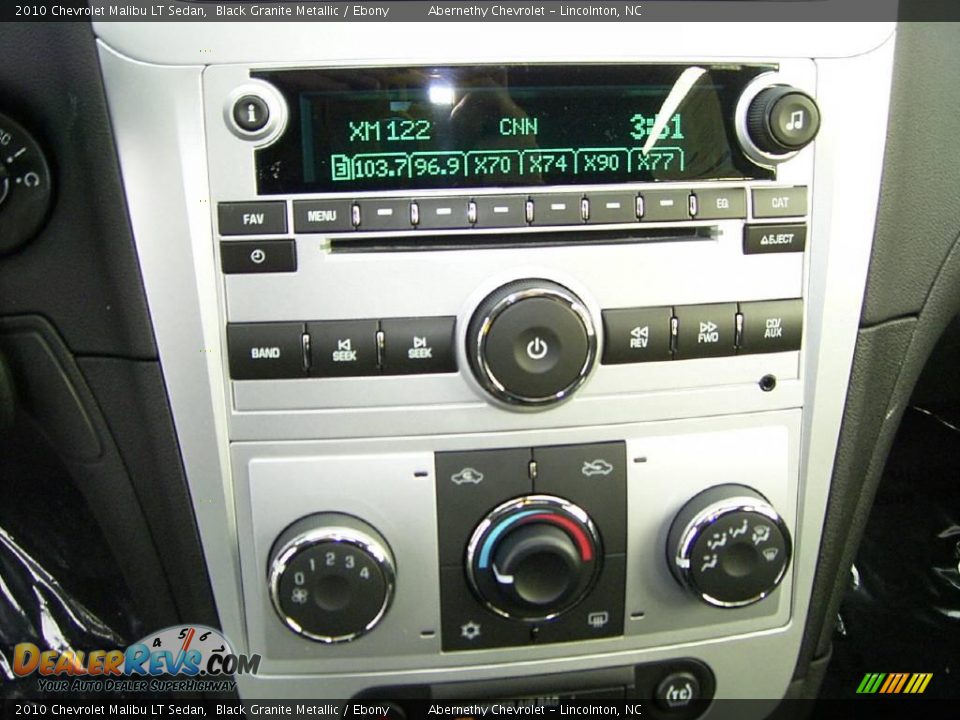 2010 Chevrolet Malibu LT Sedan Black Granite Metallic / Ebony Photo #24