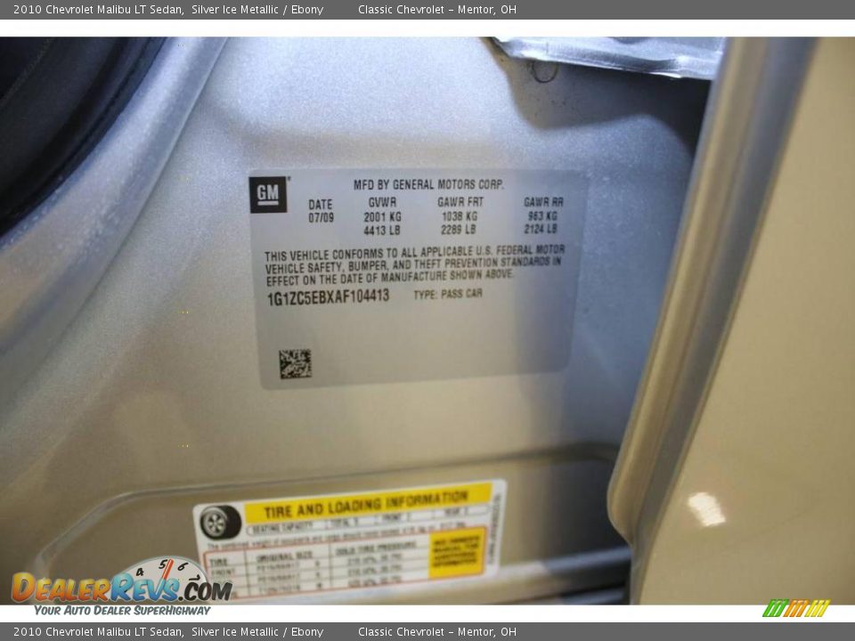 2010 Chevrolet Malibu LT Sedan Silver Ice Metallic / Ebony Photo #21