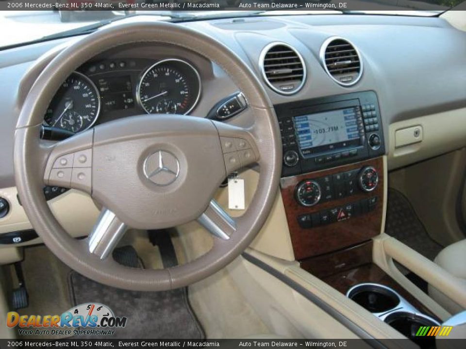 2006 Mercedes-Benz ML 350 4Matic Everest Green Metallic / Macadamia Photo #10