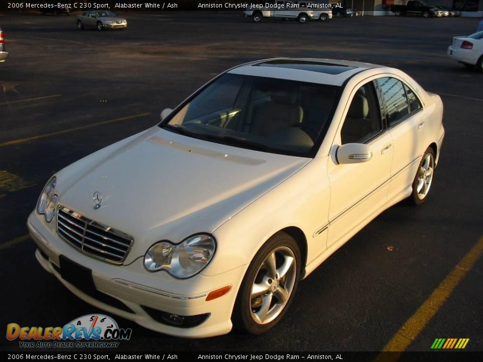 2006 Mercedes-Benz C 230 Sport Alabaster White / Ash Photo #1