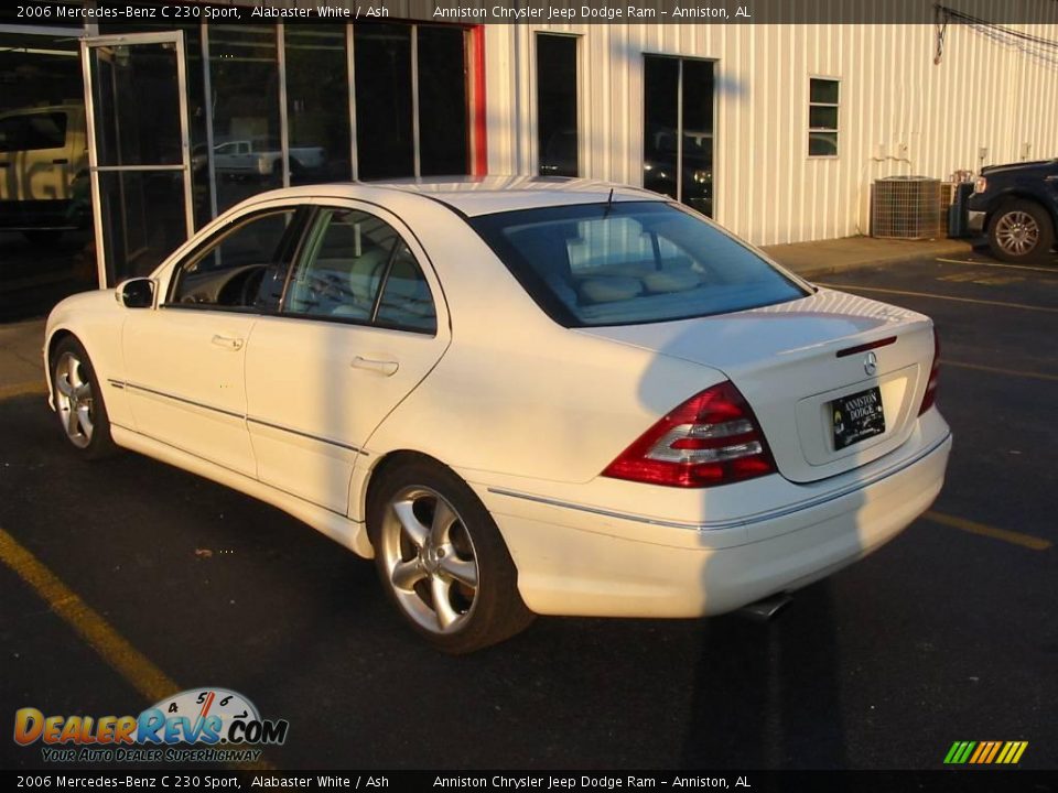 2006 Mercedes-Benz C 230 Sport Alabaster White / Ash Photo #2