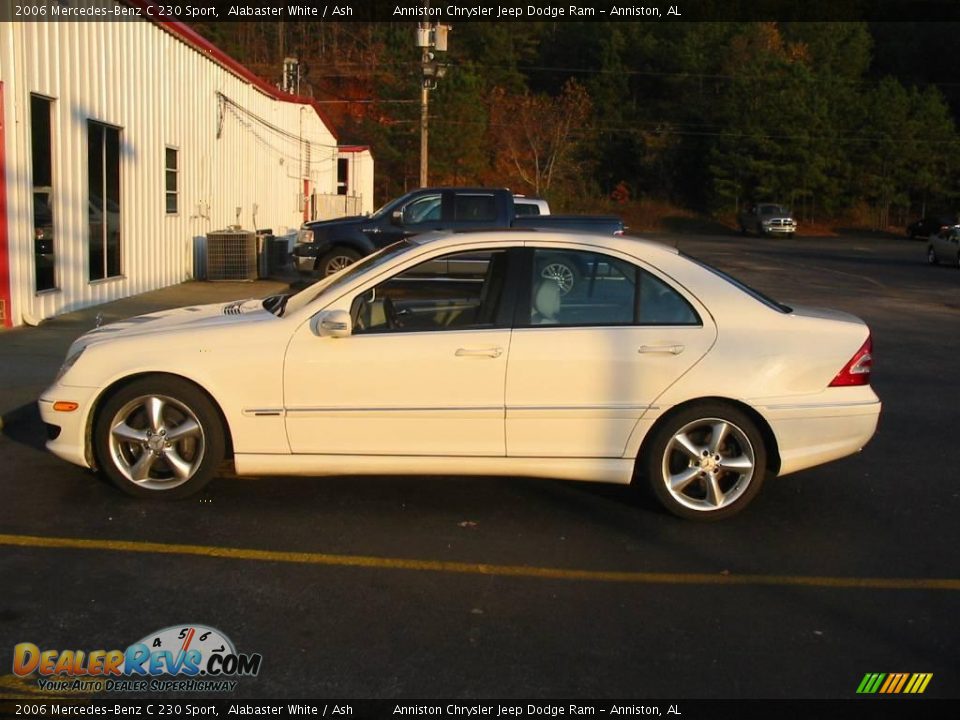 2006 Mercedes-Benz C 230 Sport Alabaster White / Ash Photo #3