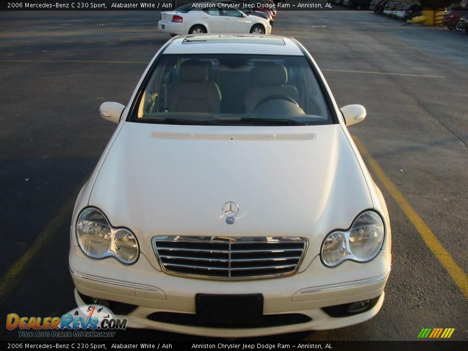 2006 Mercedes-Benz C 230 Sport Alabaster White / Ash Photo #6