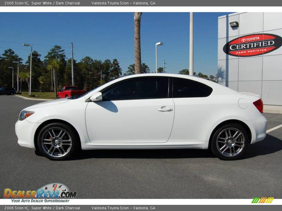 2006 Scion tC Super White / Dark Charcoal Photo #4