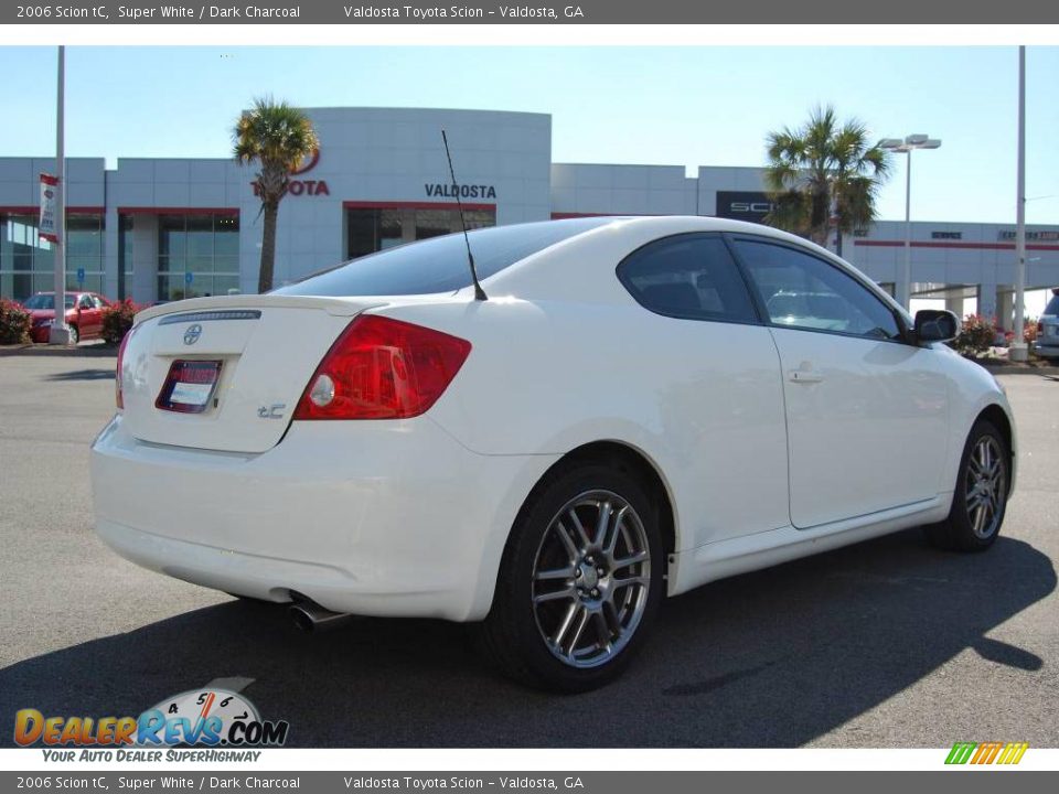 2006 Scion tC Super White / Dark Charcoal Photo #6