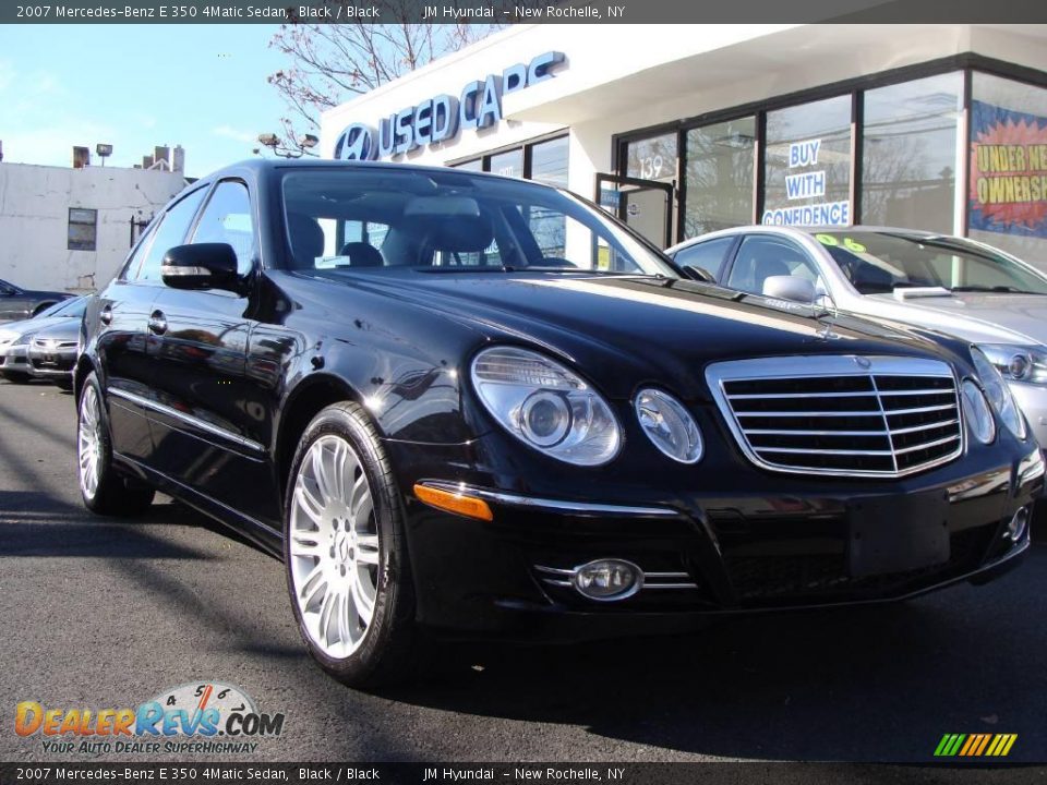 2007 Mercedes-Benz E 350 4Matic Sedan Black / Black Photo #1