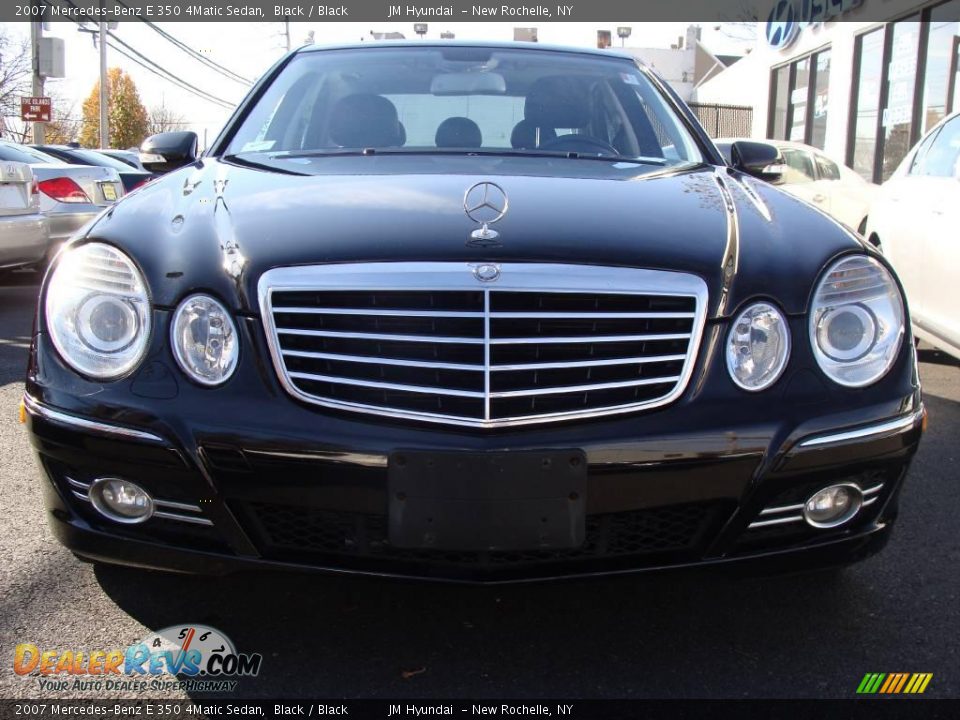 2007 Mercedes-Benz E 350 4Matic Sedan Black / Black Photo #2