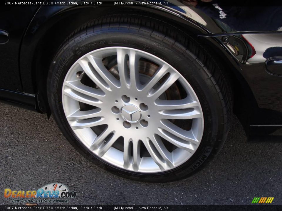 2007 Mercedes-Benz E 350 4Matic Sedan Black / Black Photo #6