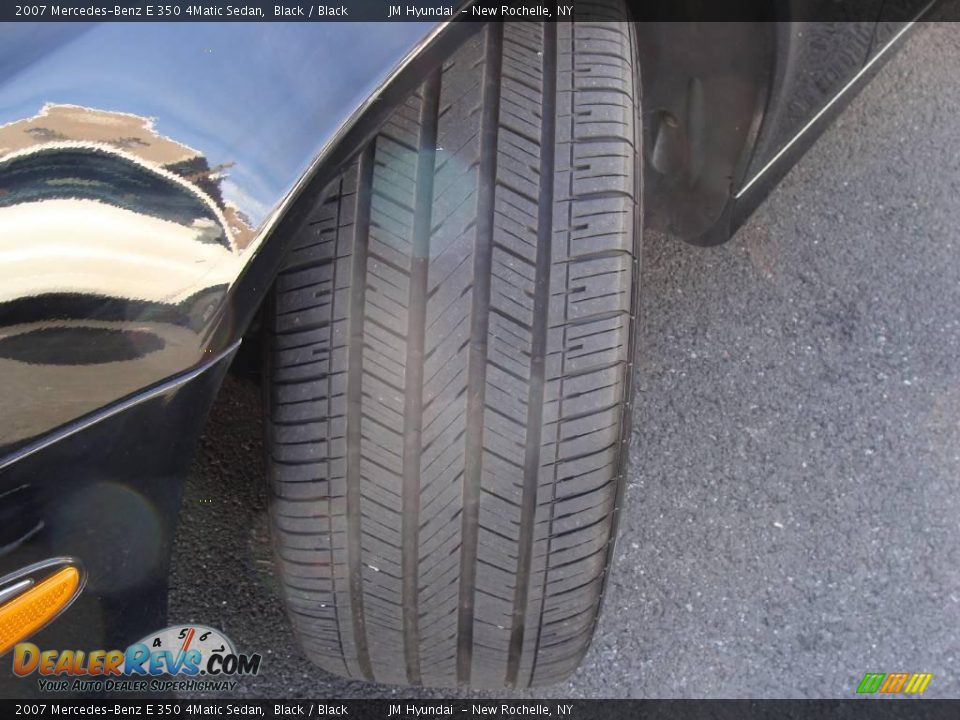 2007 Mercedes-Benz E 350 4Matic Sedan Black / Black Photo #7