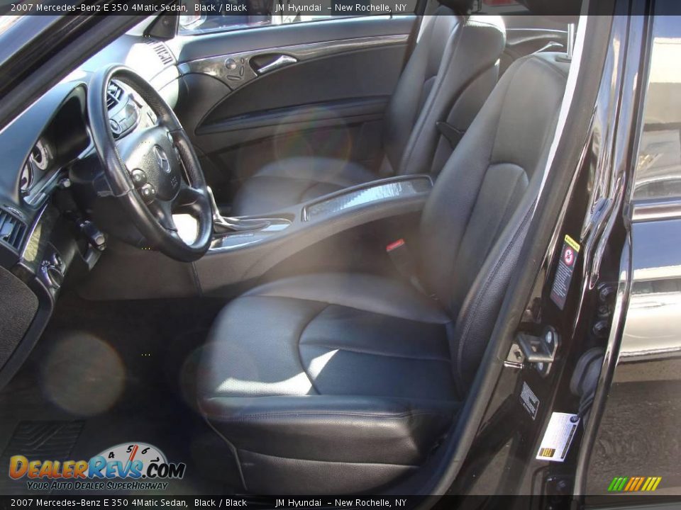 2007 Mercedes-Benz E 350 4Matic Sedan Black / Black Photo #12