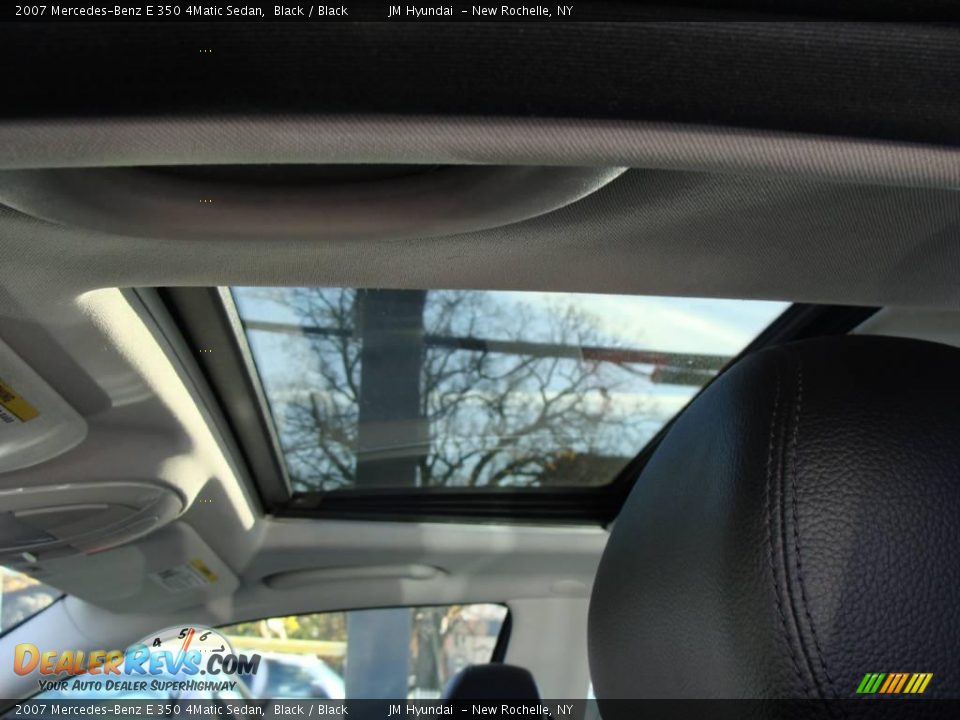 2007 Mercedes-Benz E 350 4Matic Sedan Black / Black Photo #13