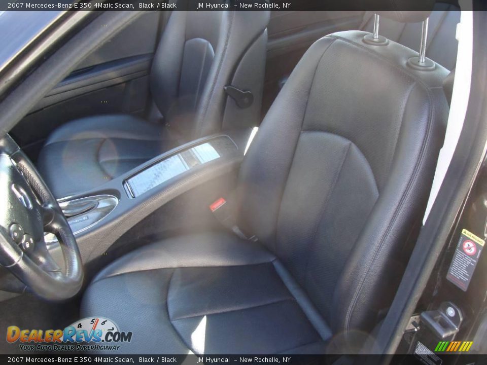 2007 Mercedes-Benz E 350 4Matic Sedan Black / Black Photo #14