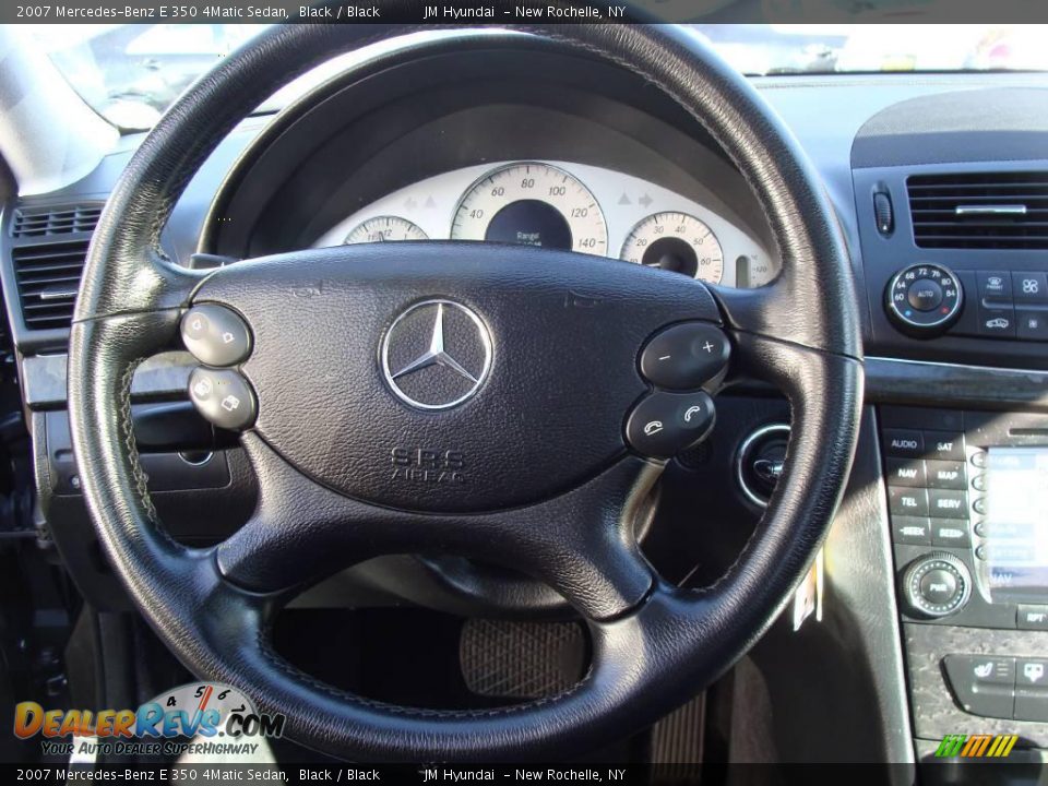 2007 Mercedes-Benz E 350 4Matic Sedan Black / Black Photo #18