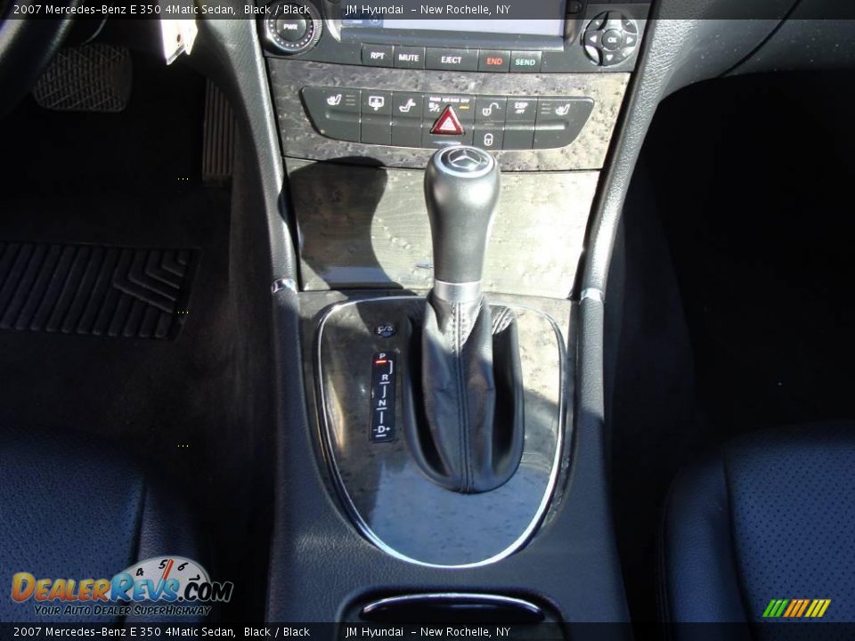 2007 Mercedes-Benz E 350 4Matic Sedan Black / Black Photo #20