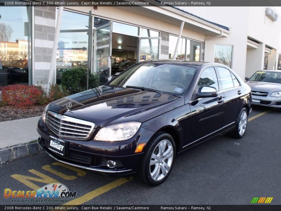 2008 Mercedes-Benz C 300 4Matic Luxury Capri Blue Metallic / Savanna/Cashmere Photo #1