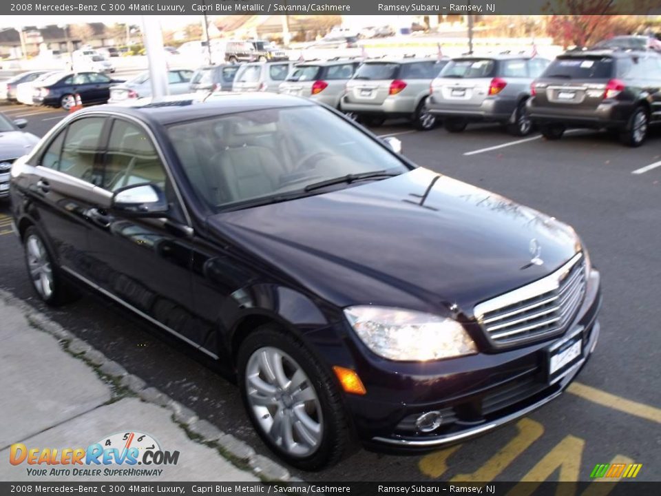 2008 Mercedes-Benz C 300 4Matic Luxury Capri Blue Metallic / Savanna/Cashmere Photo #6