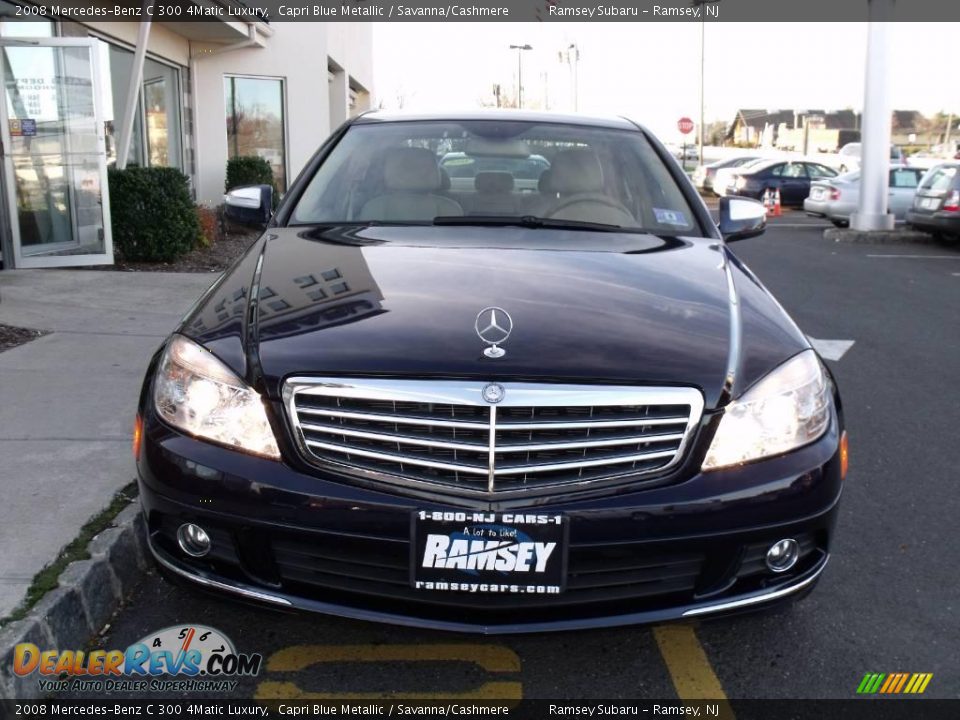 2008 Mercedes-Benz C 300 4Matic Luxury Capri Blue Metallic / Savanna/Cashmere Photo #7