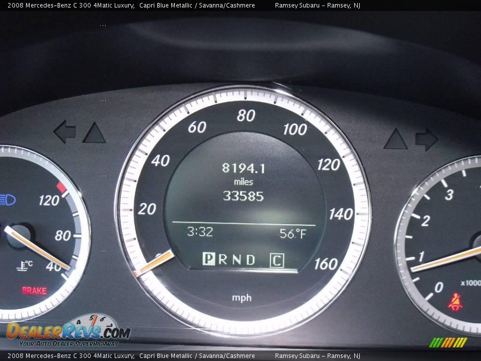 2008 Mercedes-Benz C 300 4Matic Luxury Capri Blue Metallic / Savanna/Cashmere Photo #10