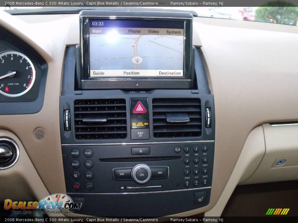 2008 Mercedes-Benz C 300 4Matic Luxury Capri Blue Metallic / Savanna/Cashmere Photo #12