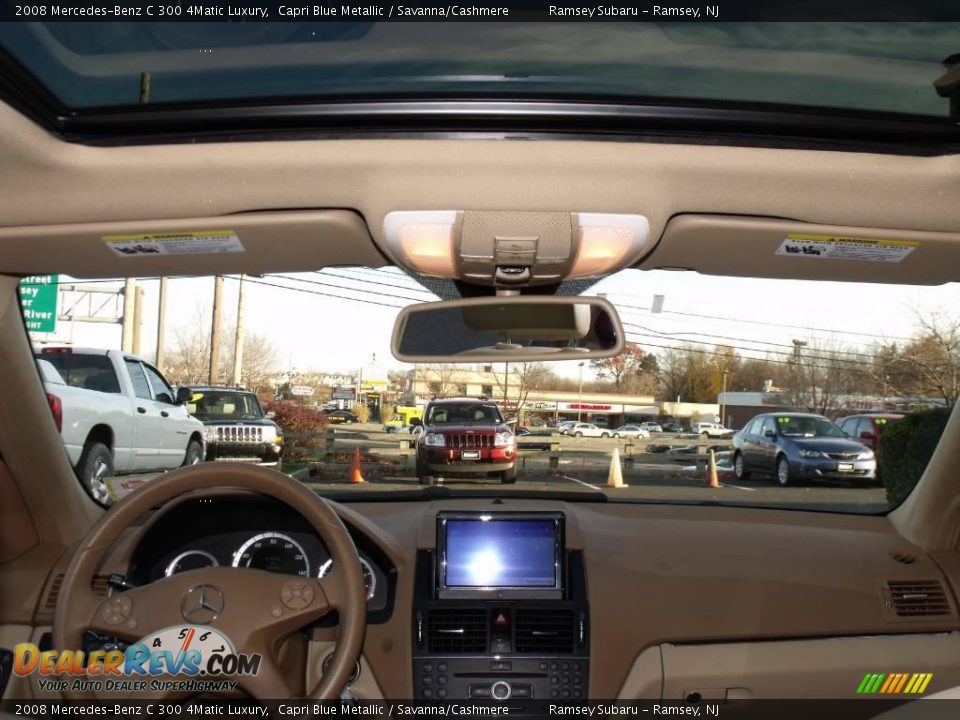 2008 Mercedes-Benz C 300 4Matic Luxury Capri Blue Metallic / Savanna/Cashmere Photo #16