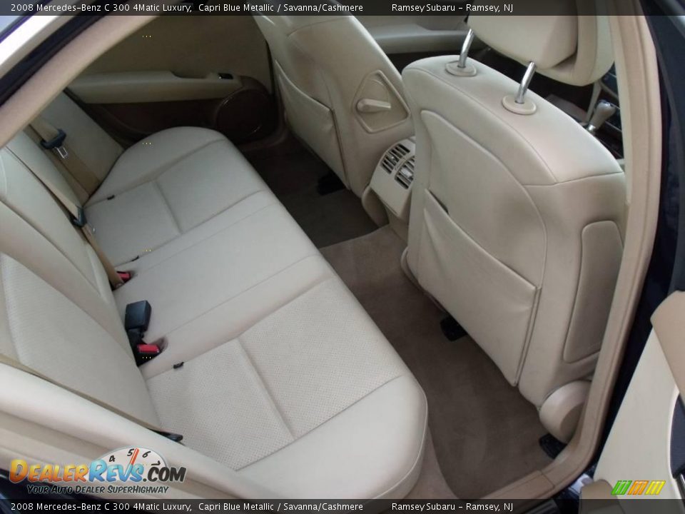 2008 Mercedes-Benz C 300 4Matic Luxury Capri Blue Metallic / Savanna/Cashmere Photo #18