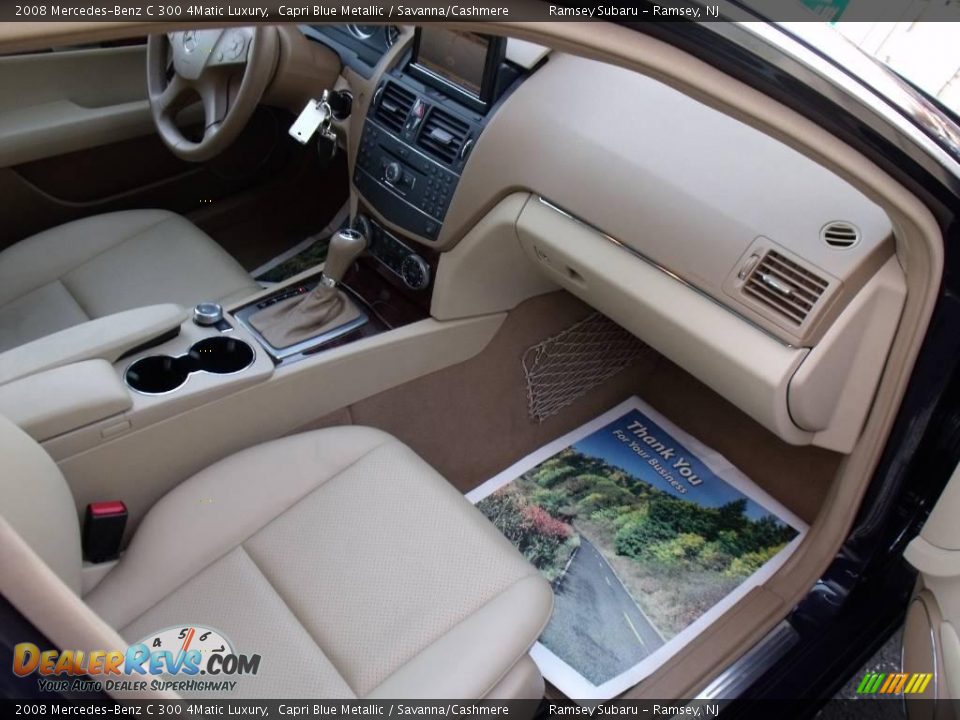 2008 Mercedes-Benz C 300 4Matic Luxury Capri Blue Metallic / Savanna/Cashmere Photo #19