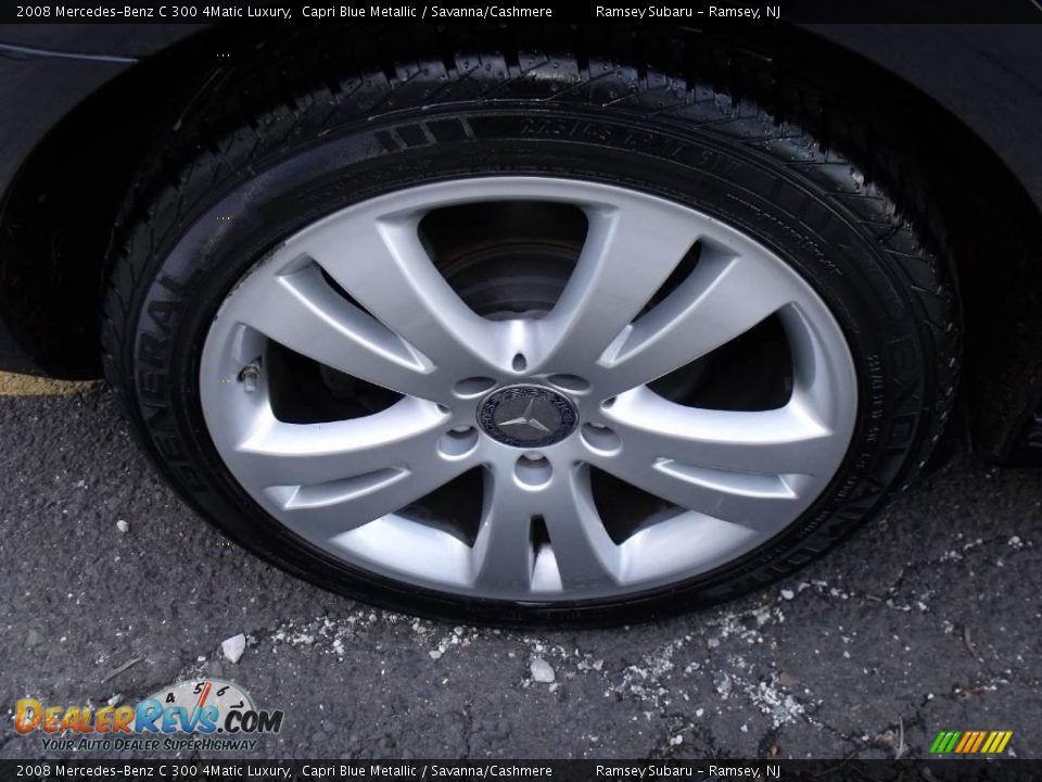 2008 Mercedes-Benz C 300 4Matic Luxury Capri Blue Metallic / Savanna/Cashmere Photo #20
