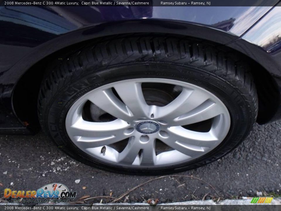 2008 Mercedes-Benz C 300 4Matic Luxury Capri Blue Metallic / Savanna/Cashmere Photo #21