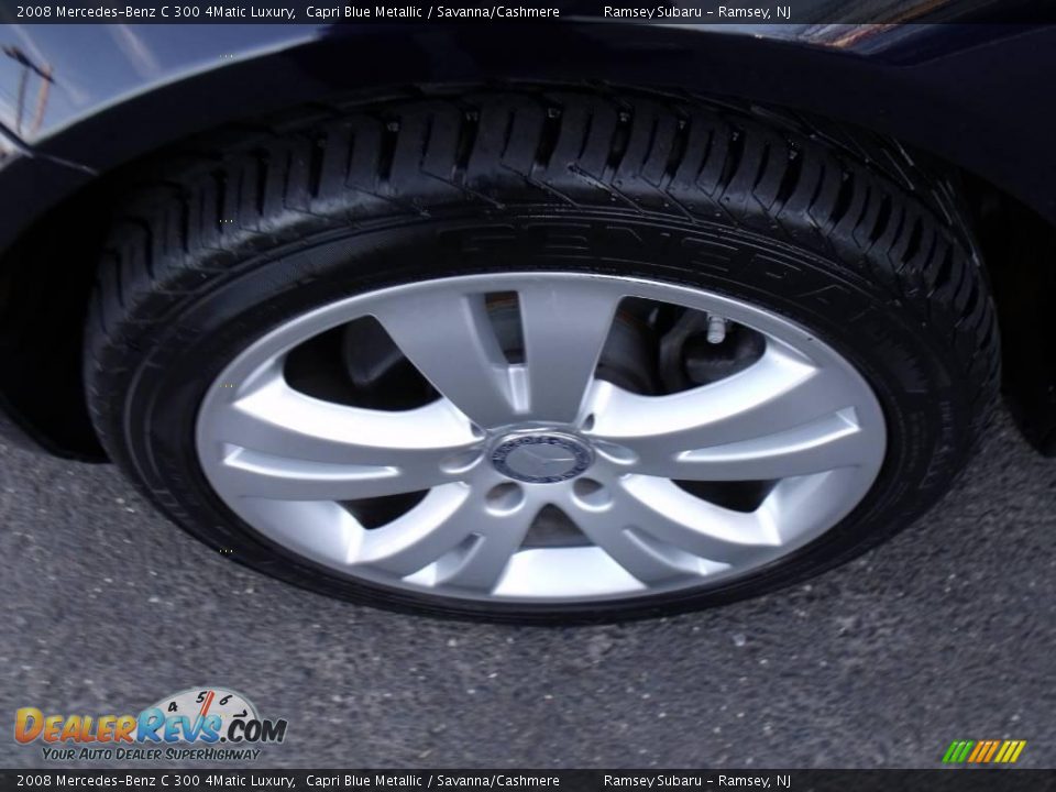 2008 Mercedes-Benz C 300 4Matic Luxury Capri Blue Metallic / Savanna/Cashmere Photo #22