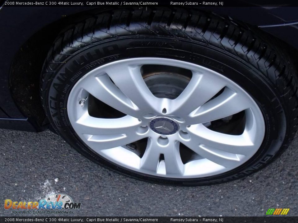 2008 Mercedes-Benz C 300 4Matic Luxury Capri Blue Metallic / Savanna/Cashmere Photo #23