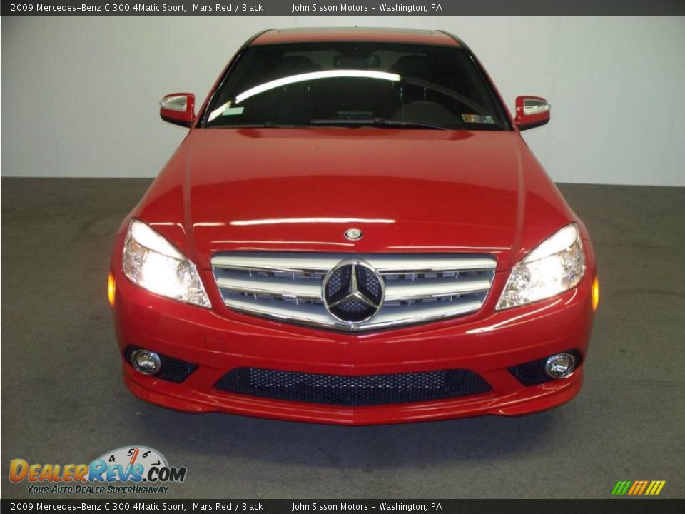 2009 Mercedes-Benz C 300 4Matic Sport Mars Red / Black Photo #2