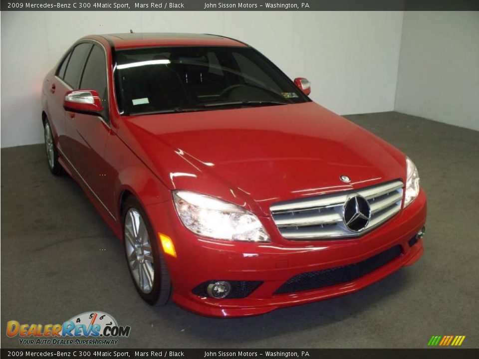 2009 Mercedes-Benz C 300 4Matic Sport Mars Red / Black Photo #3