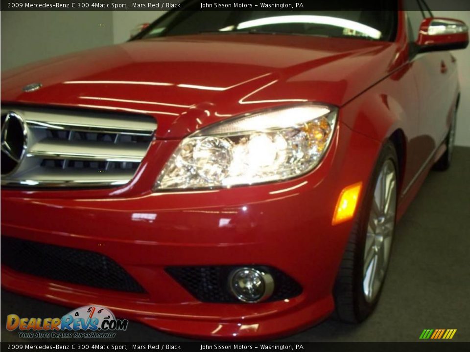 2009 Mercedes-Benz C 300 4Matic Sport Mars Red / Black Photo #6