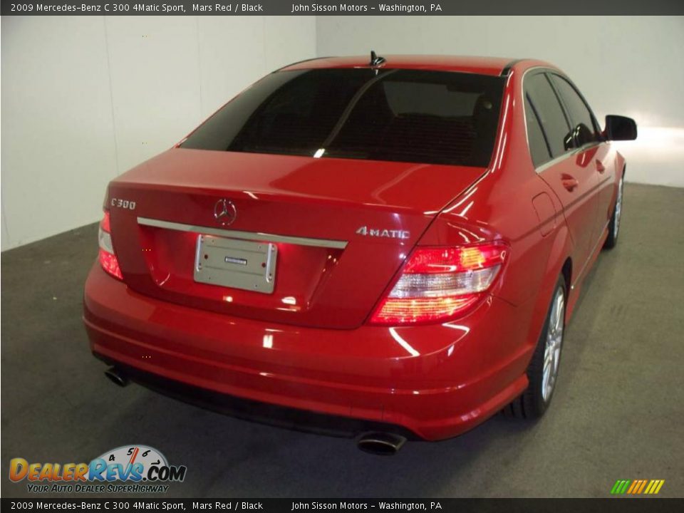 2009 Mercedes-Benz C 300 4Matic Sport Mars Red / Black Photo #8